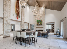 Houston architectural interior photography of urban apartment complex