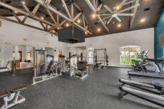 Houston multifamily fitness center photographed for marketing materials