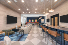 Luxury apartment clubhouse photographed by Houston commercial photographer