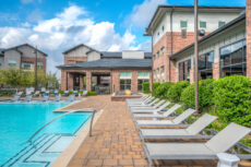 Houston apartment amenity space photographed for promotional use