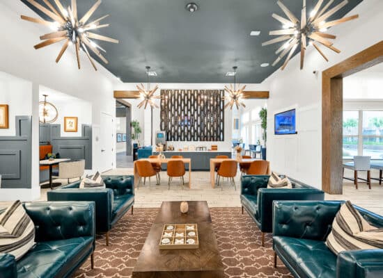 High-end Houston property interior photographed with natural light