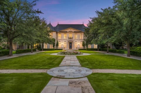 upscale residential exterior in Houston