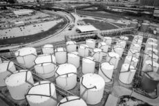 Industrial plant photography showcasing large-scale operations in Houston