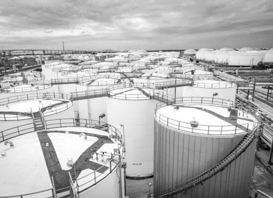 Industrial environment with equipment and systems captured in Houston