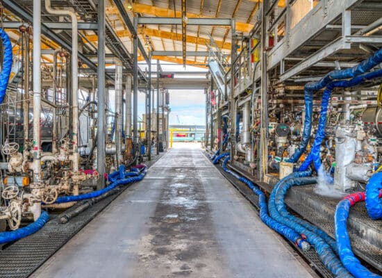 Houston industrial infrastructure with mechanical and structural elements