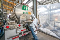 Industrial production facility photographed by Houston commercial photographer