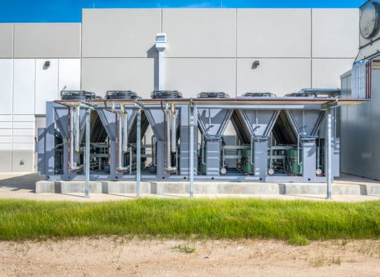Houston industrial site with heavy machinery and operational systems