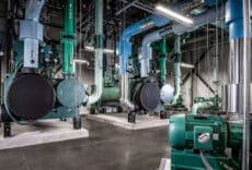 Industrial processing plant photographed for commercial use in Houston