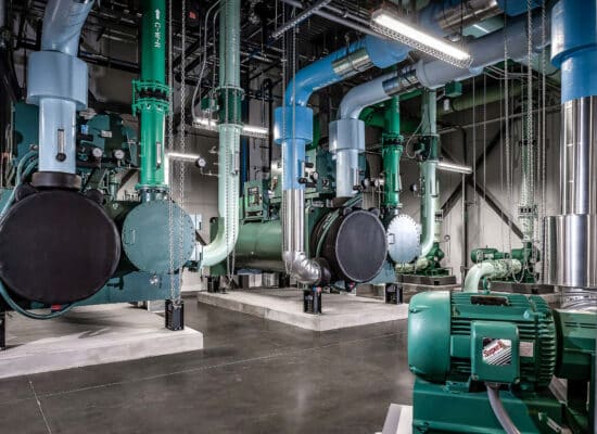 Industrial processing plant photographed for commercial use in Houston
